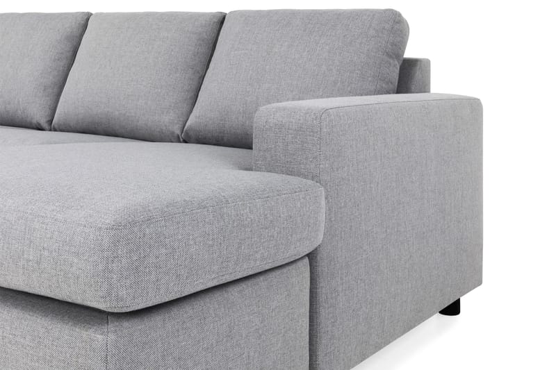 Crazy 6-personers Venstrevendt U-formet XX-Large Sofa med Divan og Chaiselong i Stof - Grå - Møbler - Sofaer - U Sofa