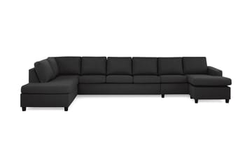 Crazy 6-personers Venstrevendt U-formet XX-Large Sofa med Divan og Chaiselong i Stof