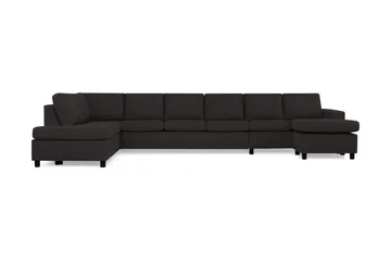 Crazy 6-personers Venstrevendt U-formet XX-Large Sofa med Divan og Chaiselong i Stof