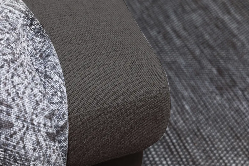 Crazy 6-personers Venstrevendt U-formet XX-Large Sofa med Divan og Chaiselong i Stof - Mørkegrå - Møbler - Sofaer - U Sofa