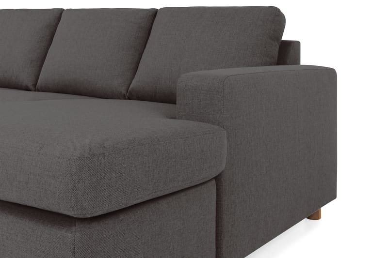 Crazy 6-personers Venstrevendt U-formet XX-Large Sofa med Divan og Chaiselong i Stof - Mørkegrå - Møbler - Sofaer - U Sofa