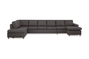Crazy 6-personers Venstrevendt U-formet XX-Large Sofa med Divan og Chaiselong i Stof