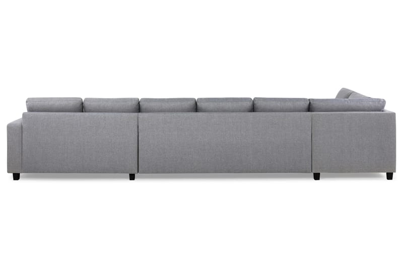 Crazy 6-personers Venstrevendt U-formet XX-Large Sofa med Divan og Chaiselong i Stof - Grå - Møbler - Sofaer - U Sofa