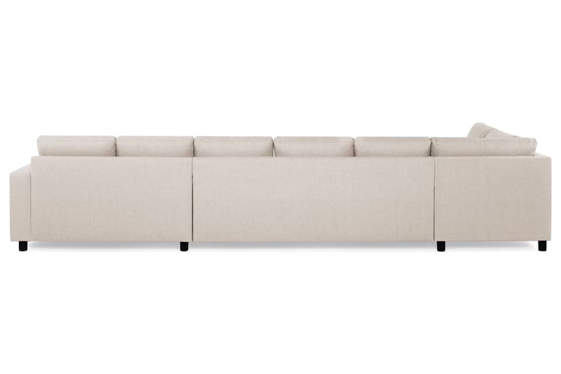 Crazy 6-personers Venstrevendt U-formet XX-Large Sofa med Divan og Chaiselong i Stof - Beige - Møbler - Sofaer - U Sofa