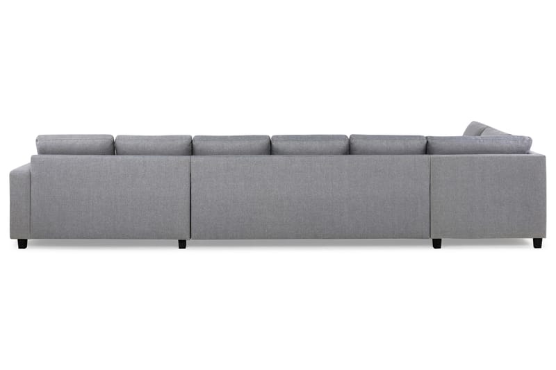 Crazy 6-personers Venstrevendt U-formet XX-Large Sofa med Divan og Chaiselong i Stof - Grå - Møbler - Sofaer - U Sofa