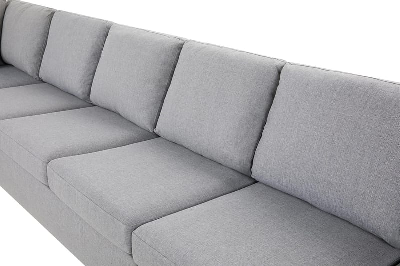 Crazy 6-personers Venstrevendt U-formet XX-Large Sofa med Divan og Chaiselong i Stof - Grå - Møbler - Sofaer - U Sofa