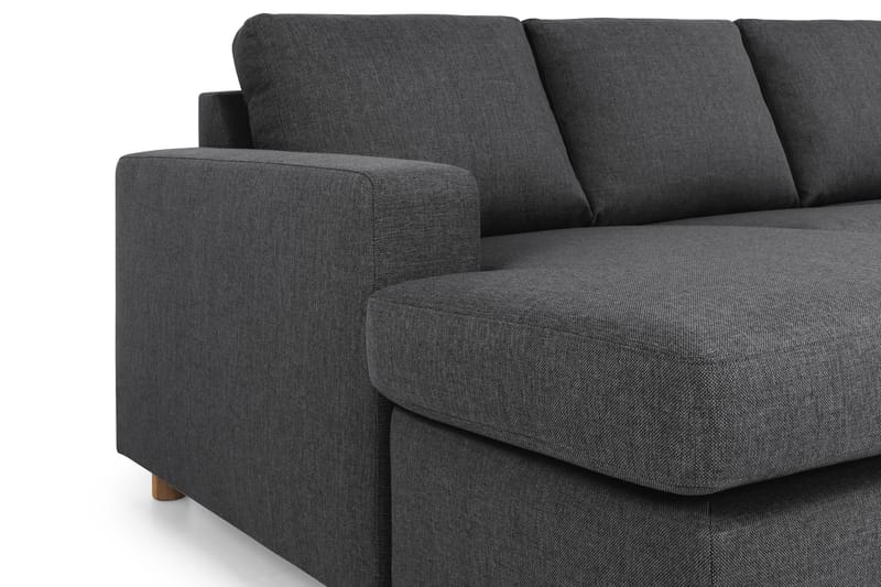 Crazy 6-personers Højrevendt U-formet XX-Large Sofa med Chaiselong i Stof - Mørkegrå - Møbler - Sofaer - U Sofa