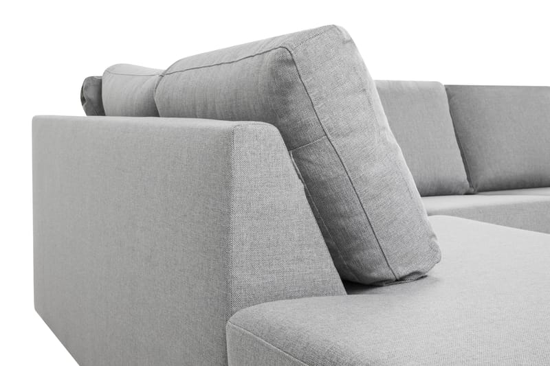 Crazy 6-personers Venstrevendt U-formet XX-Large Sofa med Divan og Chaiselong i Stof - Grå - Møbler - Sofaer - U Sofa