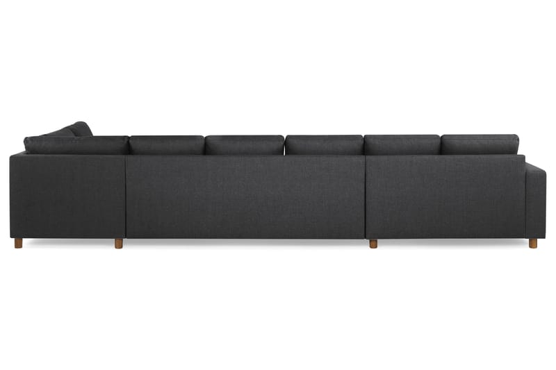 Crazy 6-personers Højrevendt U-formet XX-Large Sofa med Chaiselong i Stof - Mørkegrå - Møbler - Sofaer - U Sofa