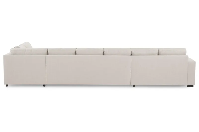 Crazy 6-personers Højrevendt U-formet XX-Large Sofa med Chaiselong i Stof - Beige - Møbler - Sofaer - U Sofa