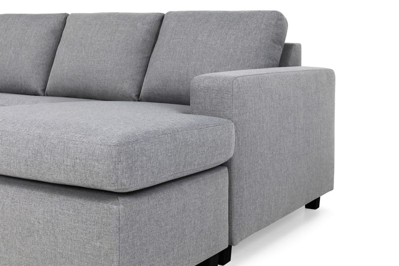Crazy 6-personers Venstrevendt U-formet XX-Large Sofa med Divan og Chaiselong i Stof - Grå - Møbler - Sofaer - U Sofa