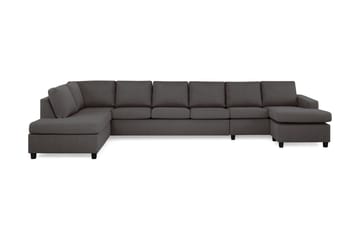 Crazy 6-personers Venstrevendt U-formet XX-Large Sofa med Divan og Chaiselong i Stof