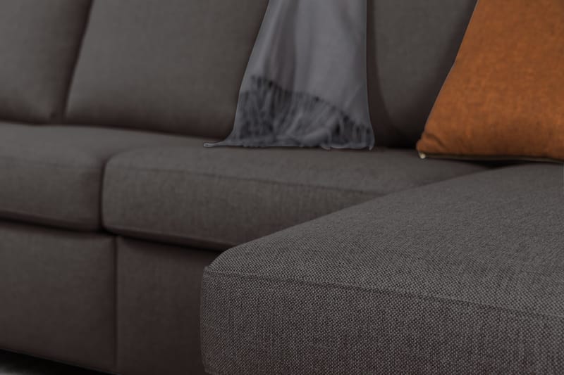 Crazy 6-personers Venstrevendt U-formet XX-Large Sofa med Divan og Chaiselong i Stof - Mørkegrå - Møbler - Sofaer - U Sofa