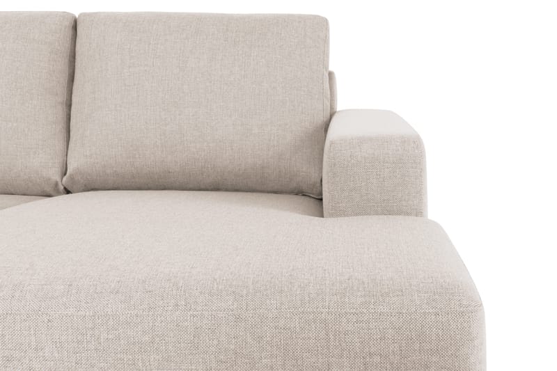 Crazy 6-personers Venstrevendt U-formet XX-Large Sofa med Divan og Chaiselong i Stof - Beige - Møbler - Sofaer - U Sofa