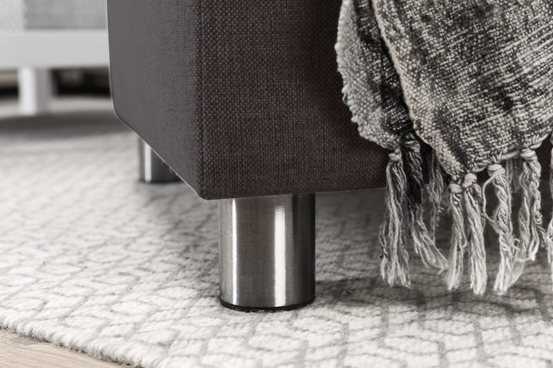 Crazy 6-personers Venstrevendt U-formet XX-Large Sofa med Divan og Chaiselong i Stof - Mørkegrå - Møbler - Sofaer - U Sofa