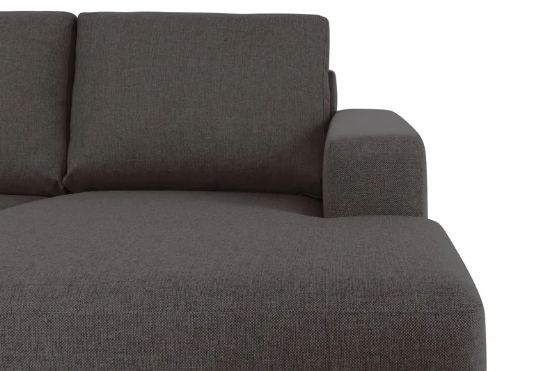 Crazy 6-personers Venstrevendt U-formet XX-Large Sofa med Divan og Chaiselong i Stof - Mørkegrå - Møbler - Sofaer - U Sofa