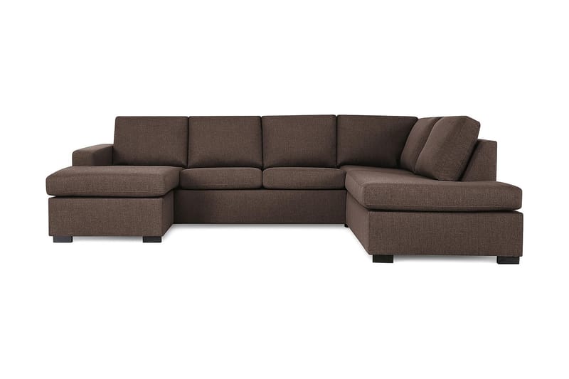 Crazy U-sofa Stor Chaiselong Venstre - Brun - U Sofa