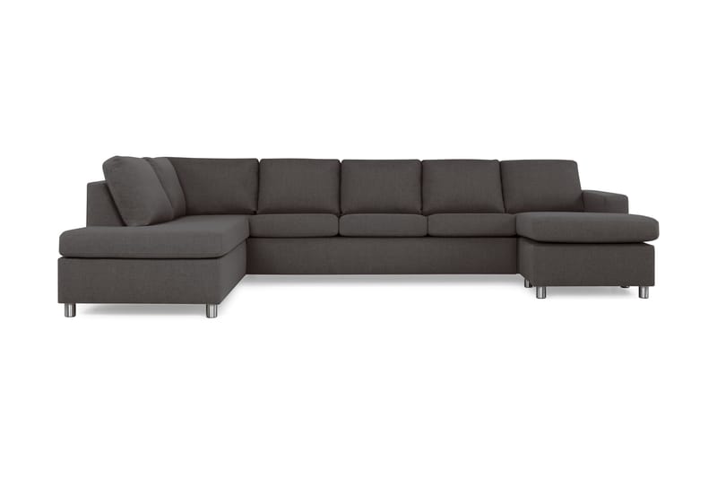 Crazy U-sofa XL Chaiselong Højre - Mørkegrå - U Sofa