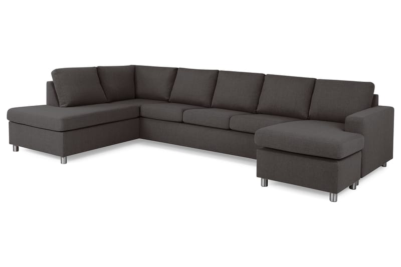 Crazy U-sofa XL Chaiselong Højre - Mørkegrå - Møbler - Sofaer - U Sofa