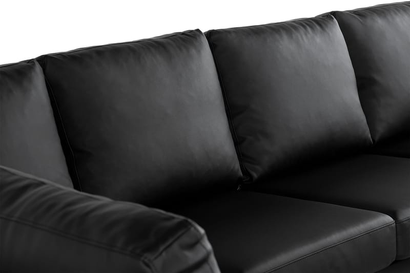 Crazy U-sofa XL Chaiselong Højre - Sort Kunstlæder - U Sofa