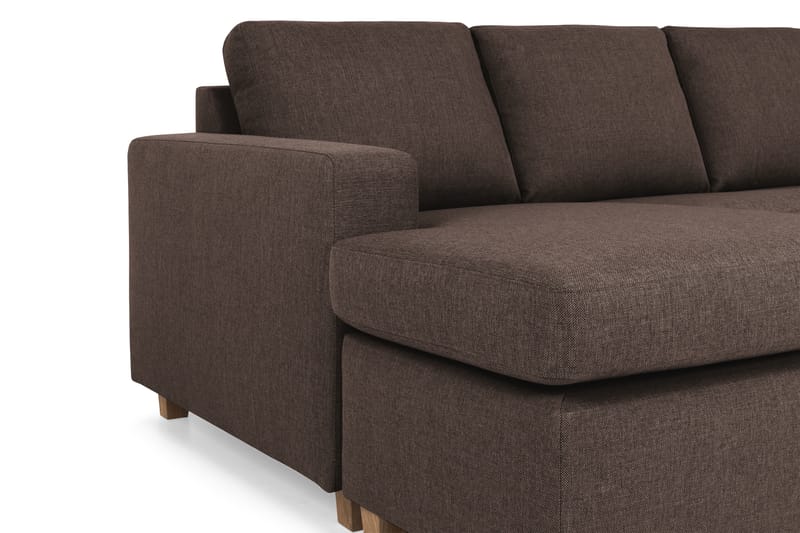 Crazy U-sofa XL Chaiselong Venstre - Brun - U Sofa