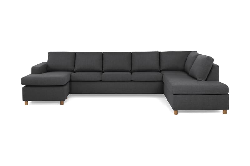 Crazy U-sofa XL Chaiselong Venstre - Mørkegrå - U Sofa