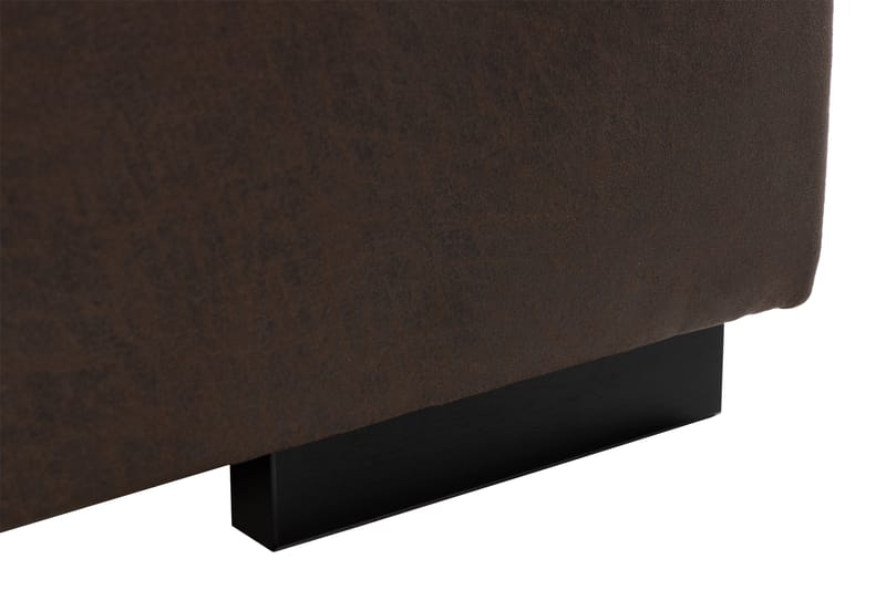 Cuba 5-personers Venstrevendt U-formet Sofa med Divan og Chaiselong i Manchester/Kunstlæder - Brun / Beige - Møbler - Sofaer - U Sofa