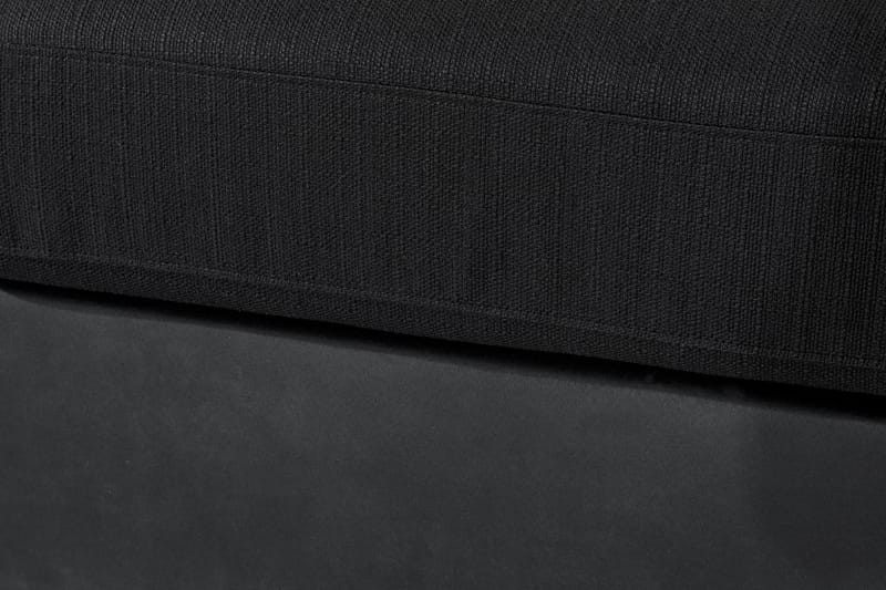 Cuba 5-personers Venstrevendt U-formet Sofa med Divan og Chaiselong i Kunstlæder/Stof inkl. Kuvertpuder - Grå / Sort - Møbler - Sofaer - U Sofa