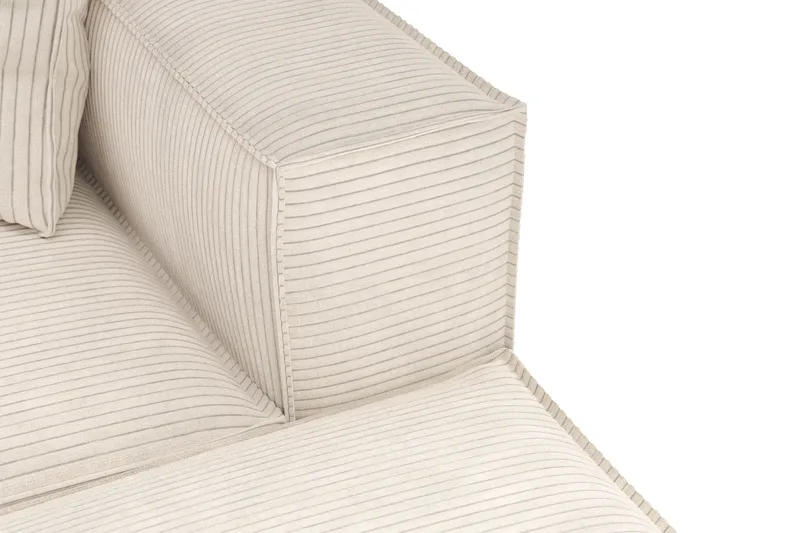 Cubo 5-personers U-formet Dyb Modulsofa med Divan og Chaiselong i Manchester - Beige - Møbler - Sofaer - U Sofa