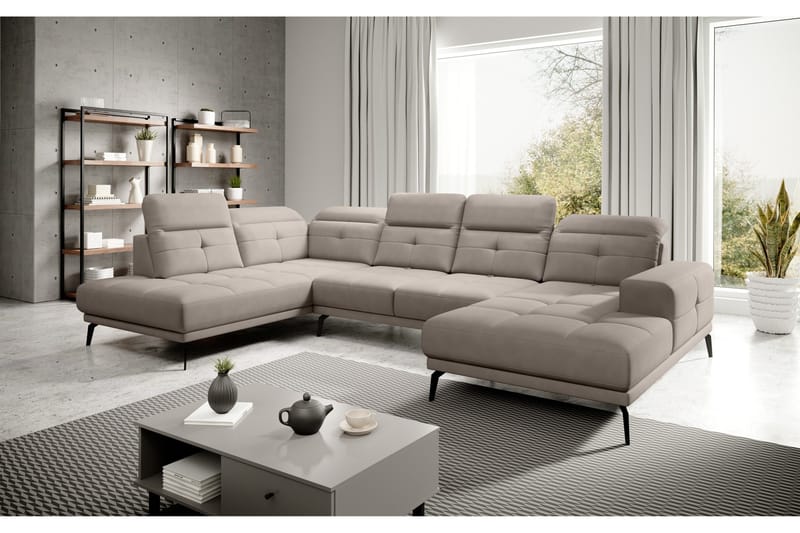 Devender Sofa m. Chaiselonger - Beige - Møbler - Sofaer - U Sofa
