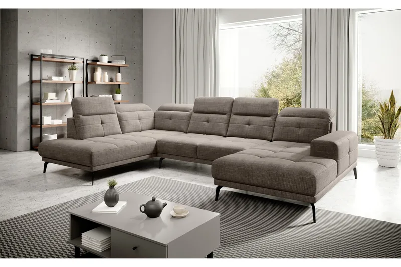 Devender Sofa m. Chaiselonger - Beige - Møbler - Sofaer - U Sofa