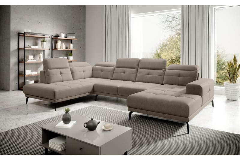 Devender Sofa m. Chaiselonger - Beige - Møbler - Sofaer - U Sofa