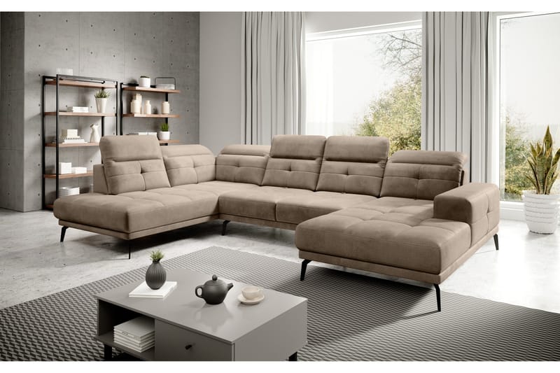 Devender Sofa m. Chaiselonger - Beige - Møbler - Sofaer - U Sofa