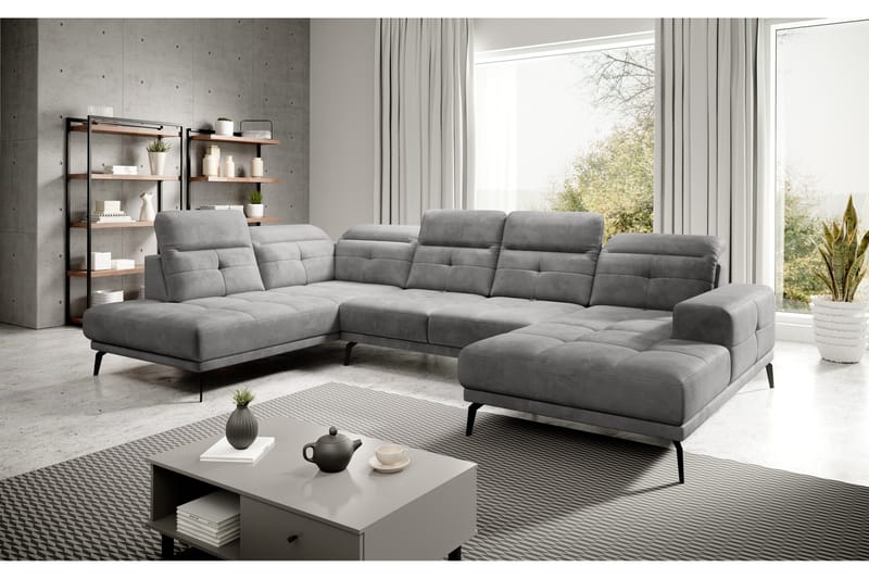 Devender Sofa m. Chaiselonger - Blå - Møbler - Sofaer - U Sofa