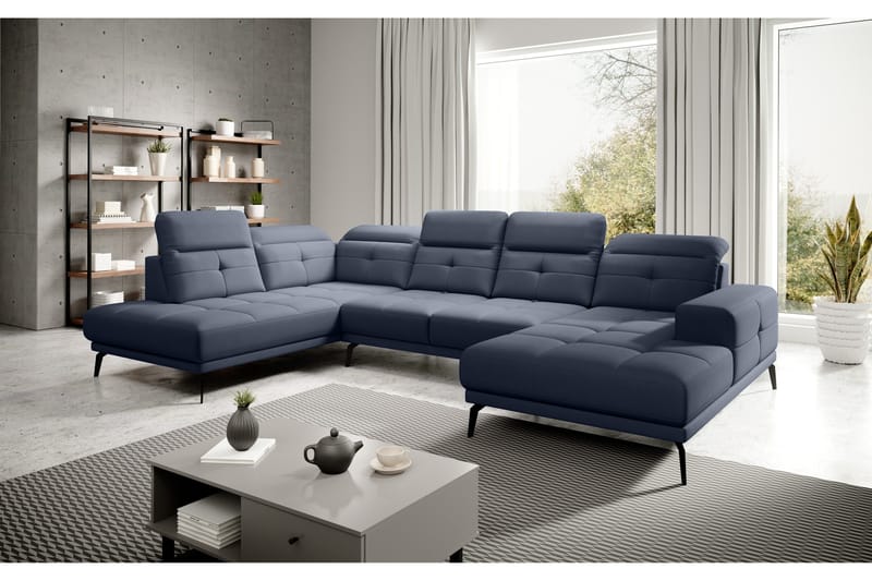 Devender Sofa m. Chaiselonger - Blå - Møbler - Sofaer - U Sofa