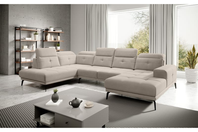 Devender Sofa m. Chaiselonger - Grå - Møbler - Sofaer - U Sofa