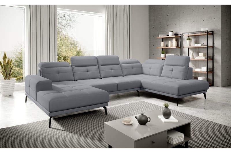 Devender Sofa m. Chaiselonger - Grå - Møbler - Sofaer - U Sofa