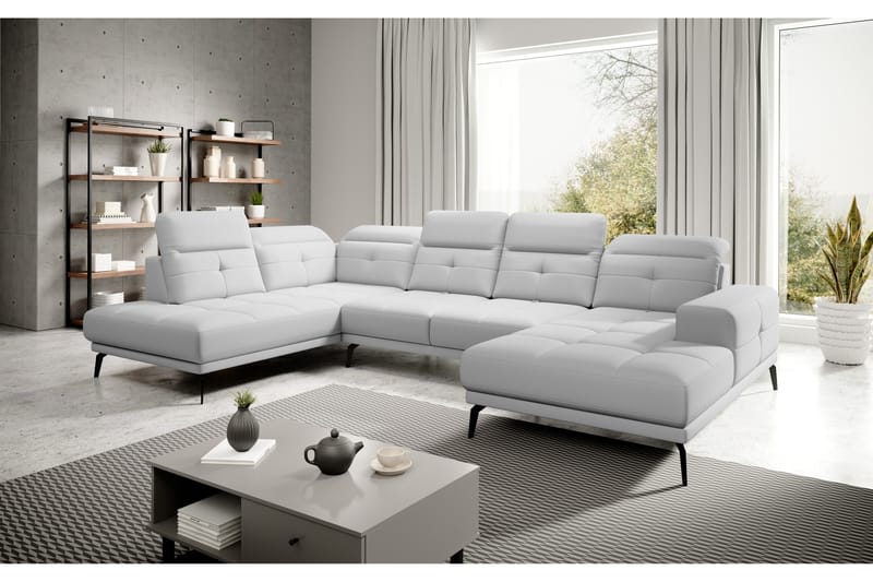 Devender Sofa m. Chaiselonger - Hvid - U Sofa