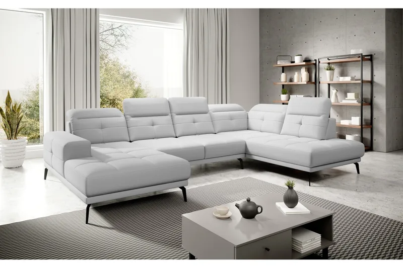 Devender Sofa m. Chaiselonger, Hvid