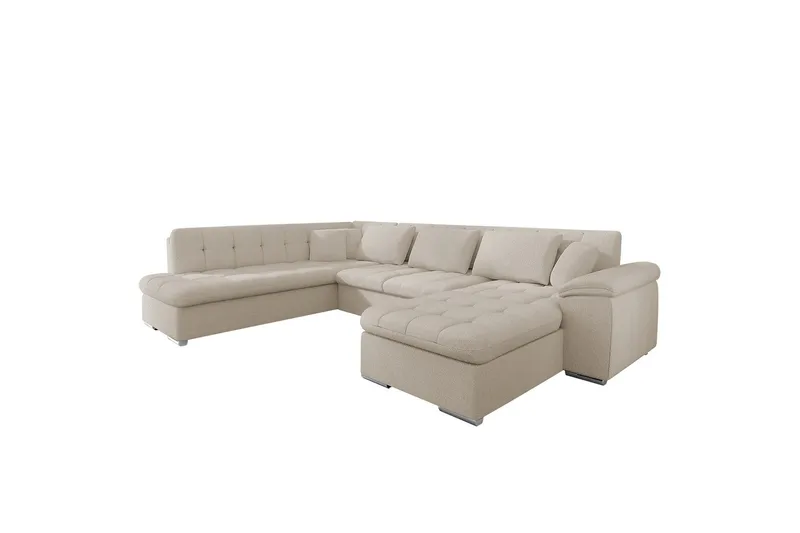 Dynir Sofa med Chaiselong og Divan 4-personers, Beige