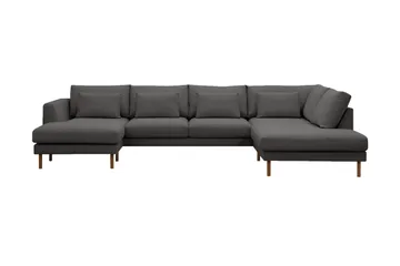 Florenz 4-personers Højrevendt U-formet Sofa med Divan og Chaiselong i Stof