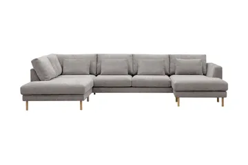 Florenz 4-personers Venstrevendt U-formet Sofa med Divan og Chaiselong i Chenille