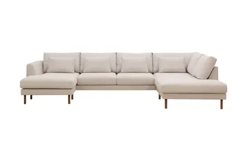 Florenz 4-personers Højrevendt U-formet Sofa med Divan og Chaiselong i Stof