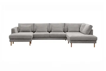Florenz 4-personers Højrevendt U-formet Sofa med Divan og Chaiselong i Chenille