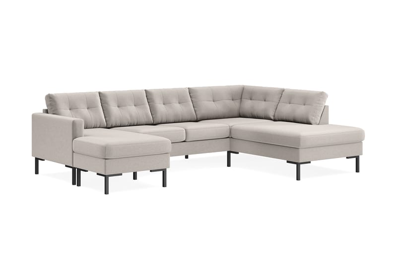 Frillestad 4-pers U-sofa Divan Venstre - Beige - U Sofa