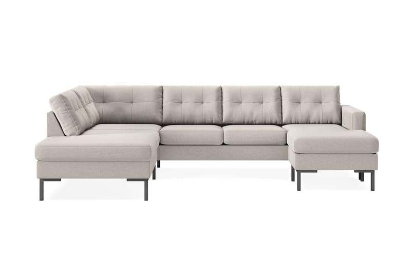 Frillestad 4-pers U-sofa Divan Højre - Beige - U Sofa