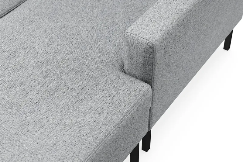 Frillestad 5-personers Venstrevendt U-formet Sofa med Divan og Chaiselong i Stof - Grå - Møbler - Sofaer - U Sofa