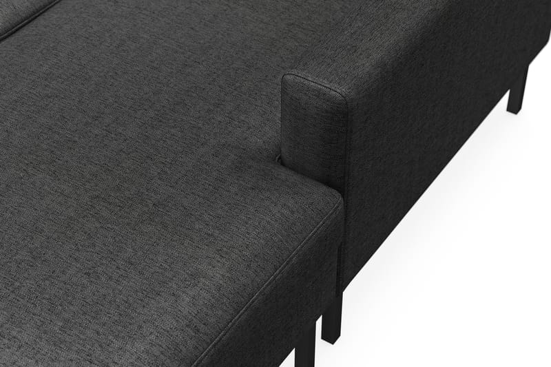 Frillestad 5-personers Venstrevendt U-formet Sofa med Divan og Chaiselong i Stof - Mørkegrå - Møbler - Sofaer - U Sofa