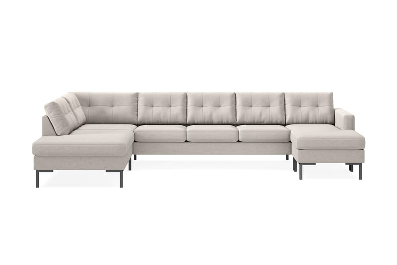 Frillestad 5-pers U-sofa Divan Højre - Beige - U Sofa