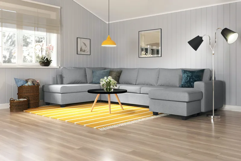 Houston U-sofa Large med divan højre - Møbler - Sofaer - U Sofa